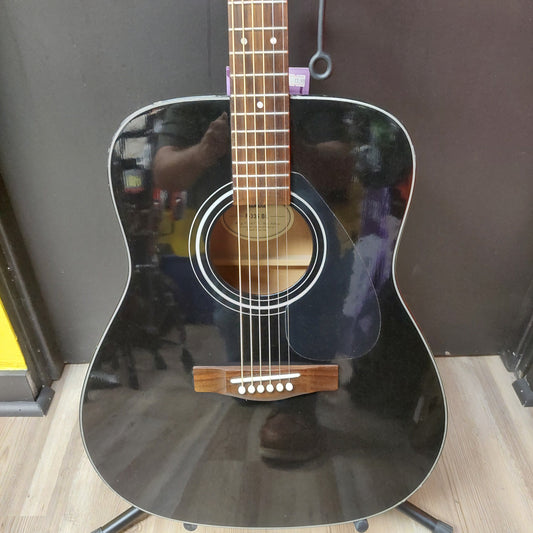 1998 Yamaha F335 BL 6-String Acoustic Guitar - Black Gloss SN# OMO244416