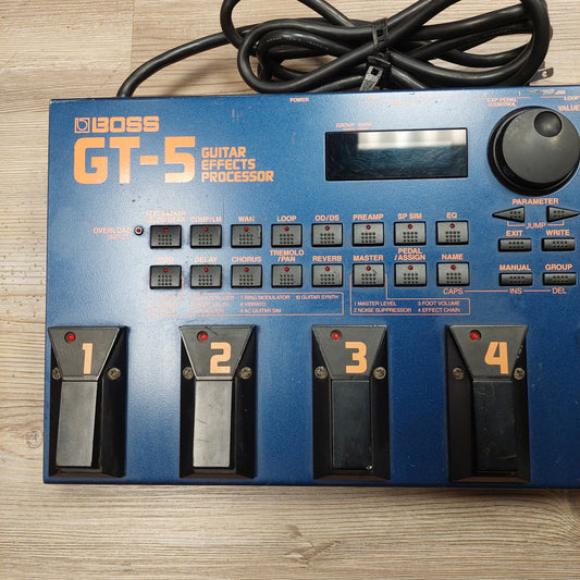 Boss GT-5 Multi Effects Guitar Processor Pedal (USED) "Made In Japan" SN# CM57497