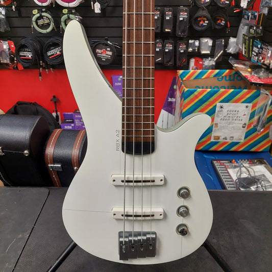 2000's Yamaha RBX A2 4-String Bass - White/Gray (USED) SN# 00J113186