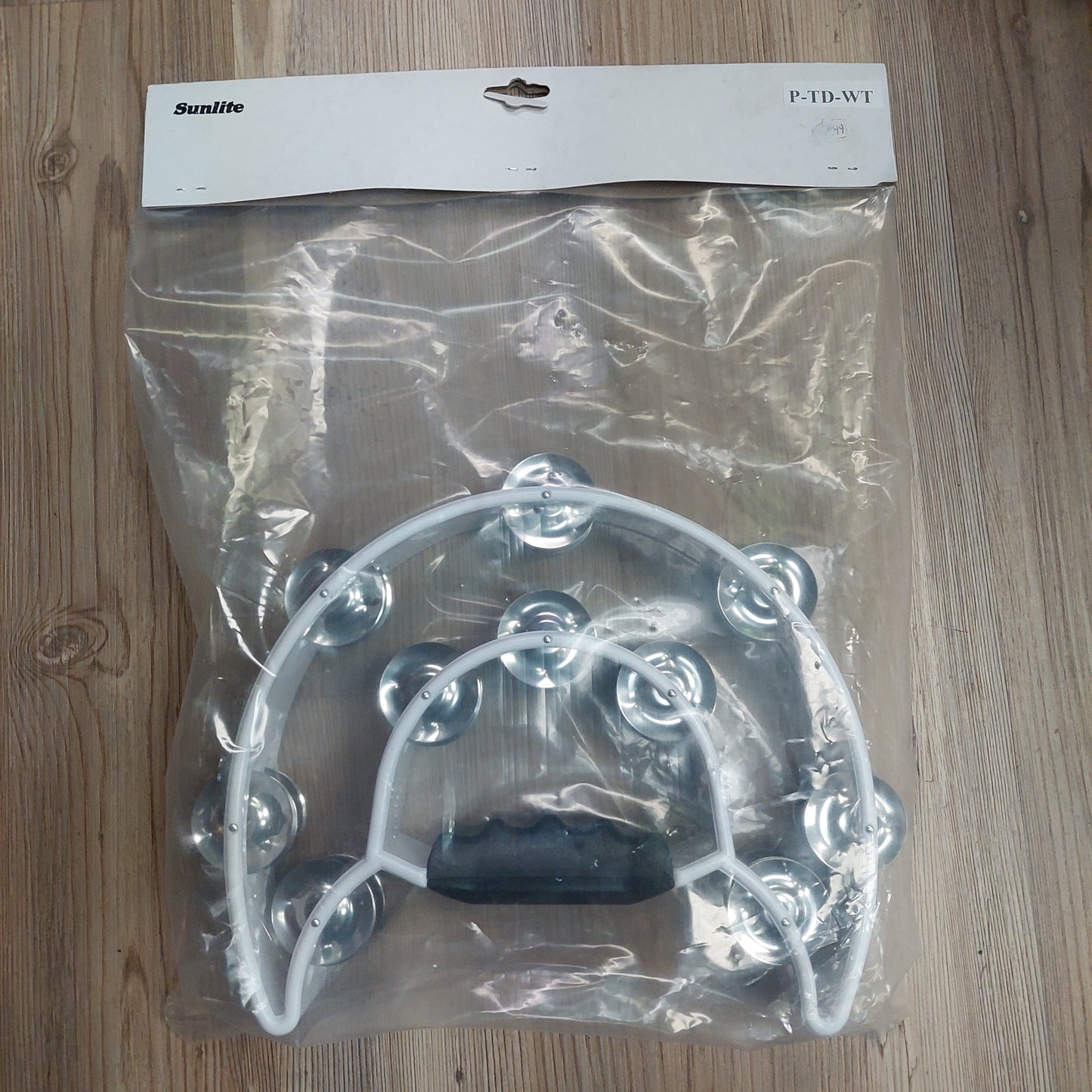 Sunlite P-TD-WT Tambourine Double Cutaway - White
