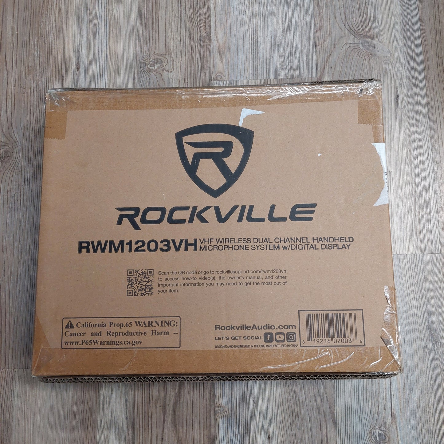 Rockville RWH1203VH Dual Wireless Handheld Microphone System (USED) "Open Box"