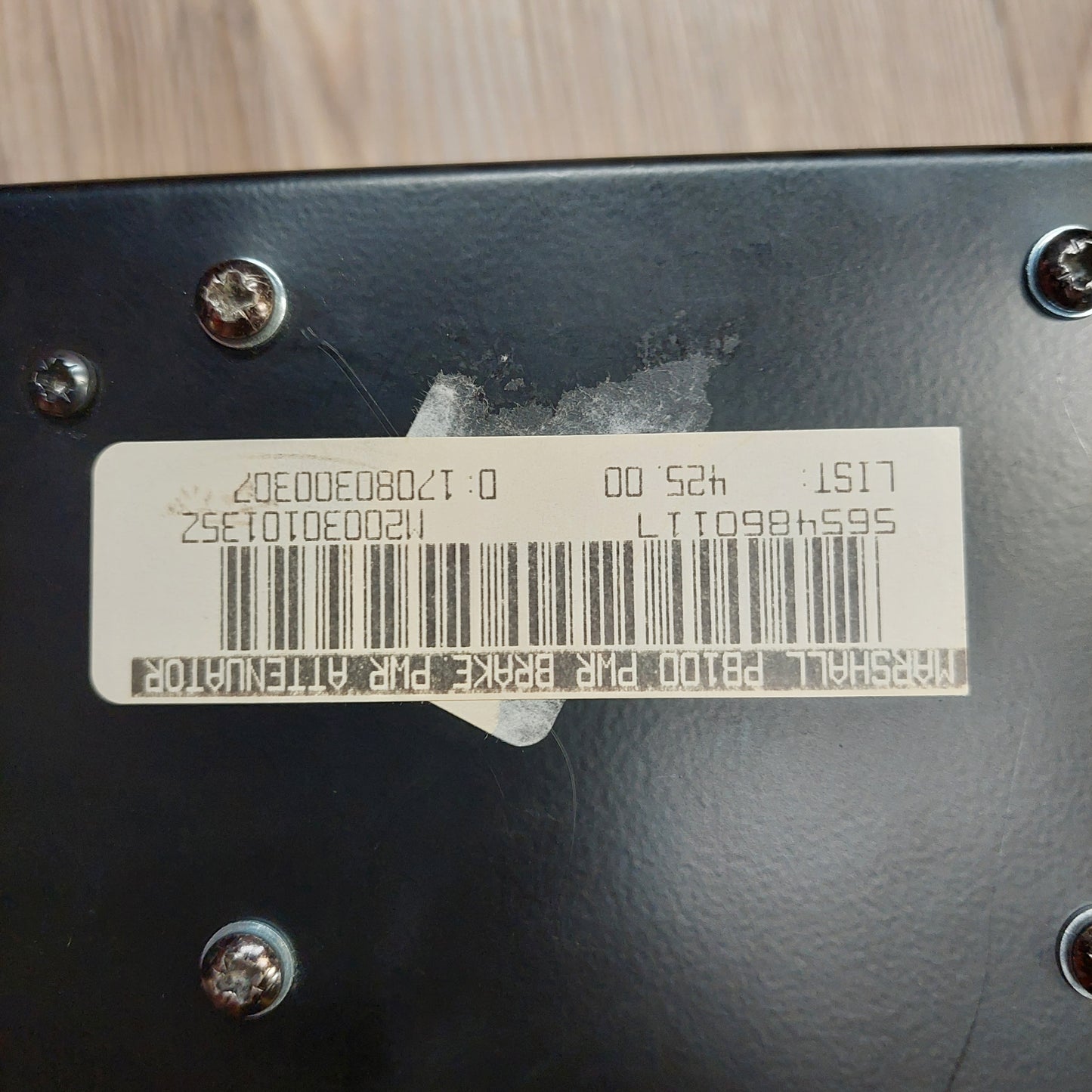 Marshall PB100 Power Brake Attenuator (USED) "Made In England" SN# MH010135Z