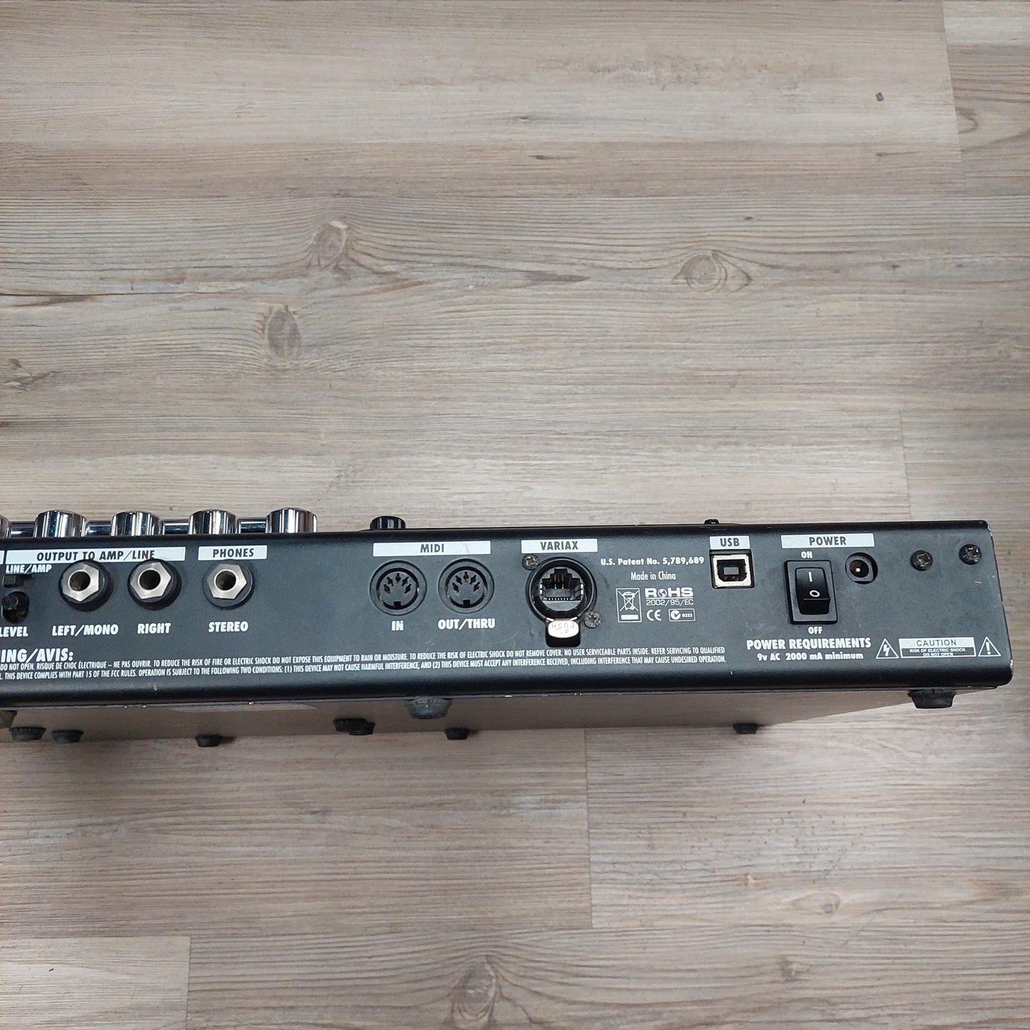 Line 6 POD XT Live Effects Pedal w/ Power Supply (USED) SN# 21FPD1P5633004556 "Sold As Is" Has Broken Select Page Switch