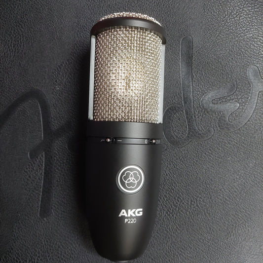 AKG P220 Project Studio Condenser Microphone w/ Shock Mount & AKG Hard Case (USED)