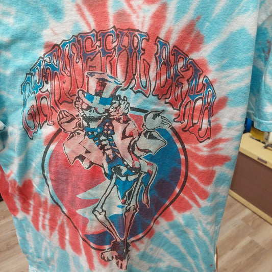 Grateful Dead Uncle Sam Graphic Tie Dye T-Shirt - Small - Tie Dye (USED)