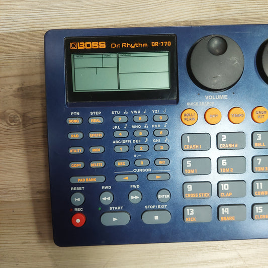 Boss DR-770 Dr. Rhythm Drum Machine w/ Power Supply (USED) SN# 23403 "Made In Japan"