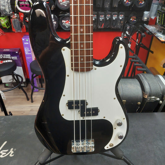 2000 Squier Affinity Precision Bass Rosewood Fingerboard - Black "Sold As Is" Has slightly Warped Neck