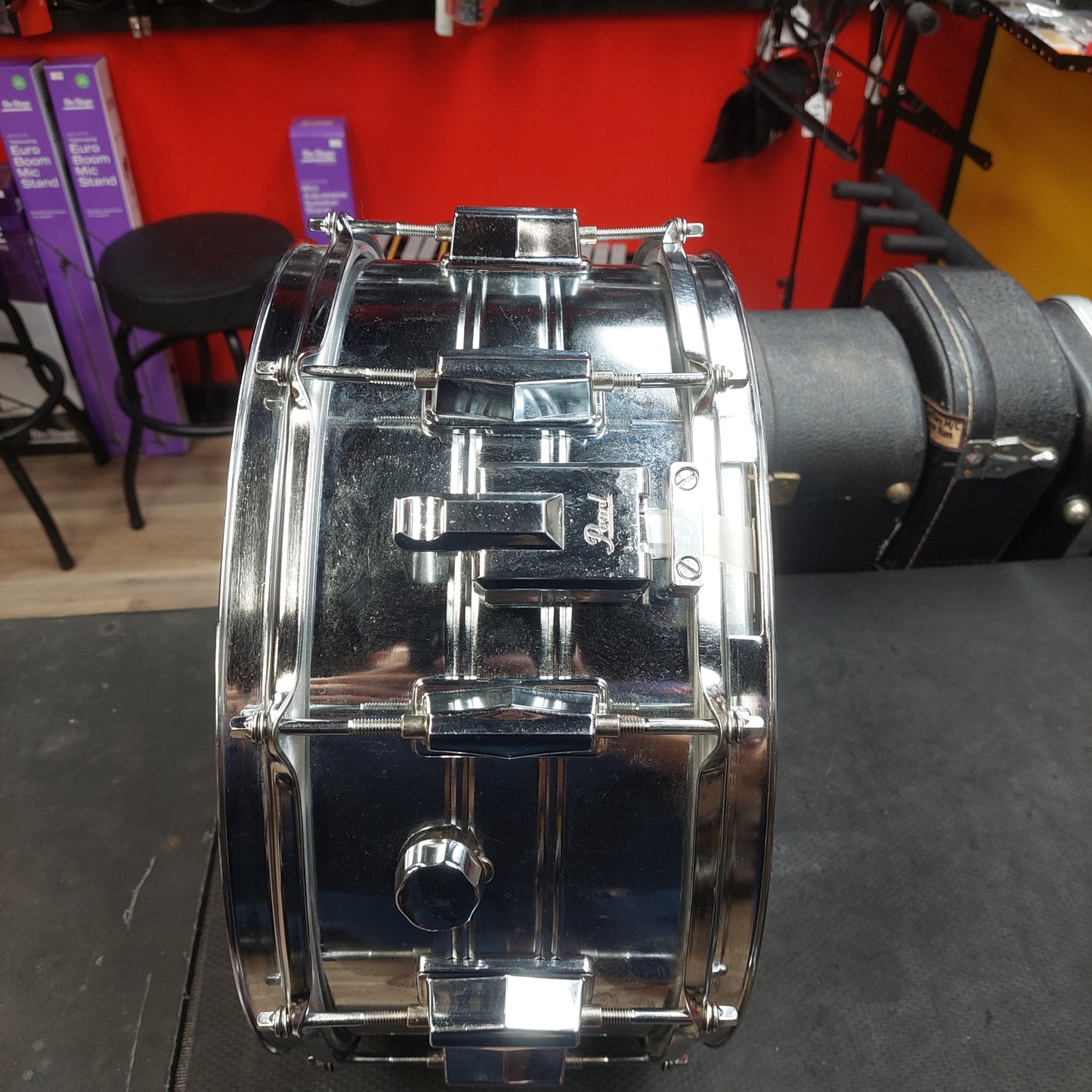 Pearl World Series 14" Steel Snare - Chrome (USED) SN# 135704 "Made In Taiwan"