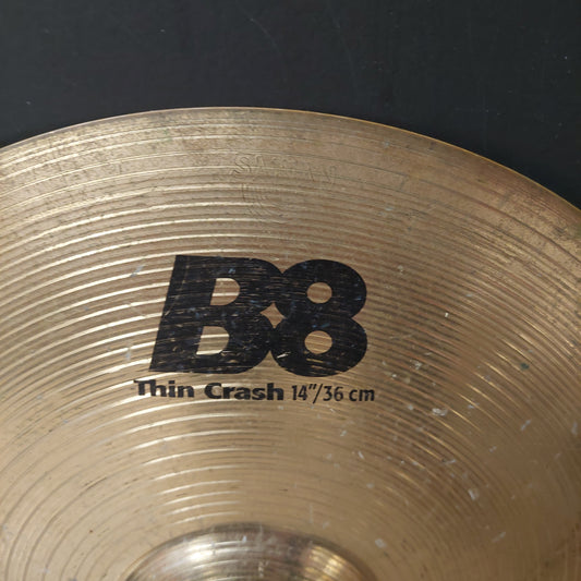 Sabian B8 14" Thin Crash Cymbal (USED) "Made In Canada"