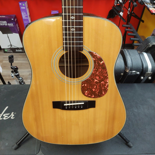 1988 Epiphone PR-350 Acoustic Guitar - Natural SN# 8050979 "Made In Korea" (Sold As Is Has Body Damage)