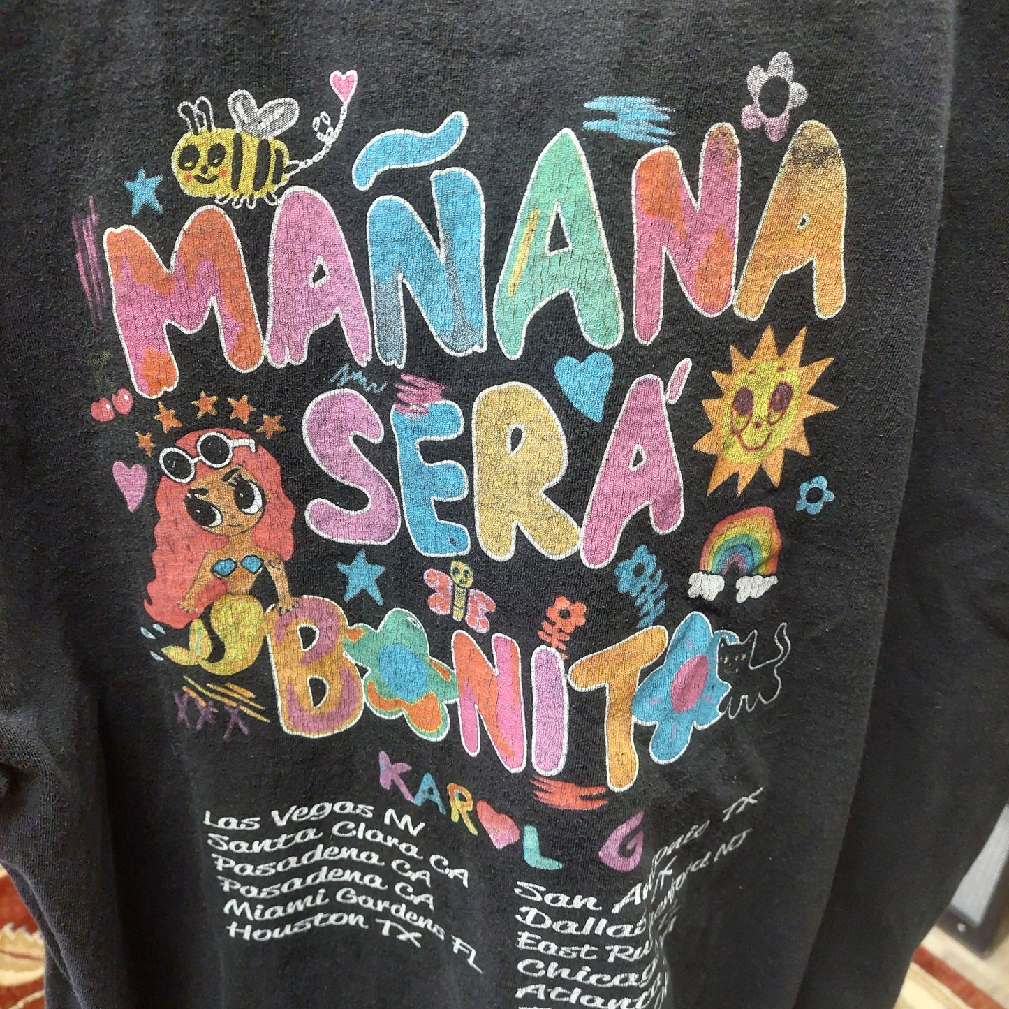 KAROL G "Manana Sera Bonito" T-Shirt - Black - XL (USED)