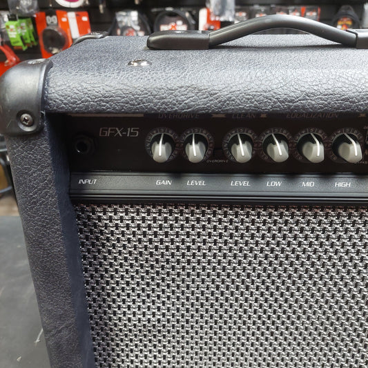 Crate GFX15 15 Watt Guitar Amplifier (USED) SN# 21BHVDN40336