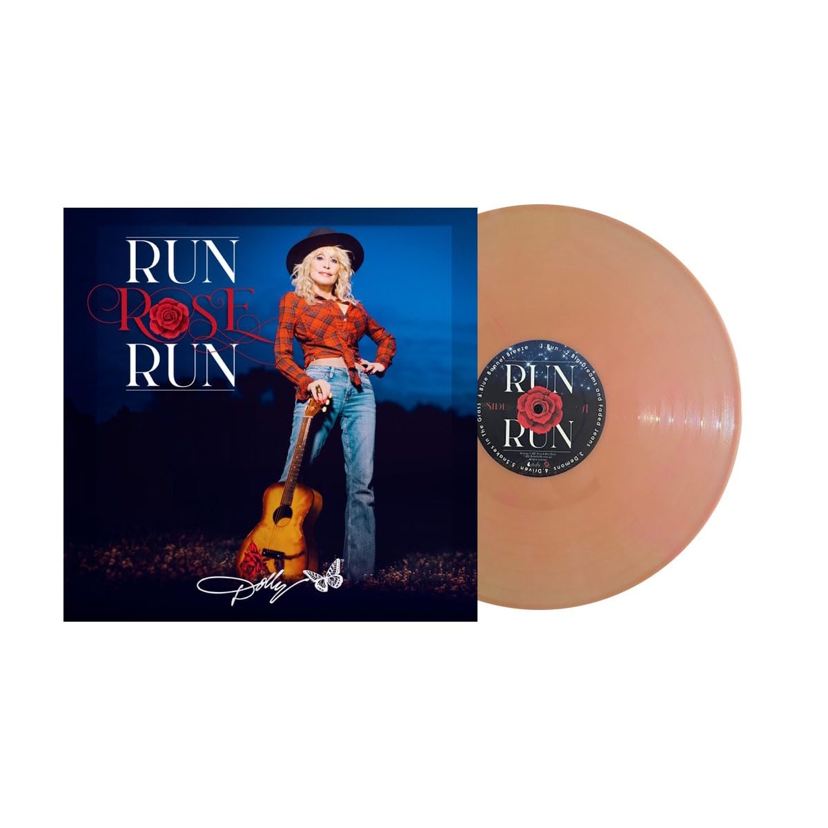 Dolly Parton - Run Rose Run Rose Peach Dolly Parton "Limited Edition" LP (NEW)