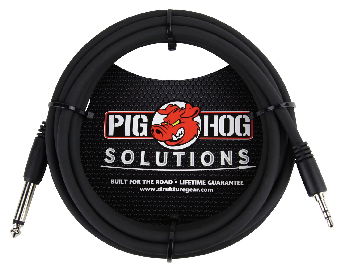 Pig Hog Solutions - 10ft 3.5mm TRS to 1/4" Mono Cable - PX-35T4M