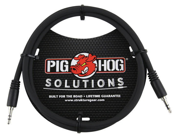 Pig Hog Solutions - 3.5mm TRS to 3.5mm TRS, 3ft cable - PX-T3503