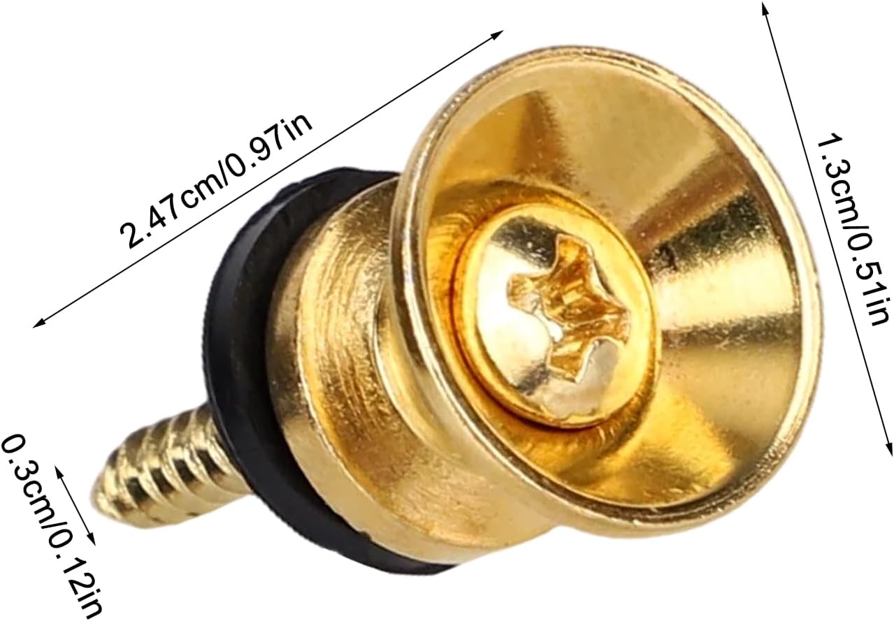 Guitar Strap Button - Gold