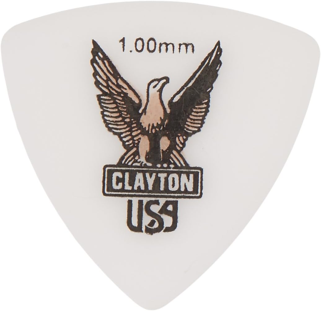 Clayton Acetal Rounded Triangle Guitar Picks 1.0 mm 12-Pack - RT100/12
