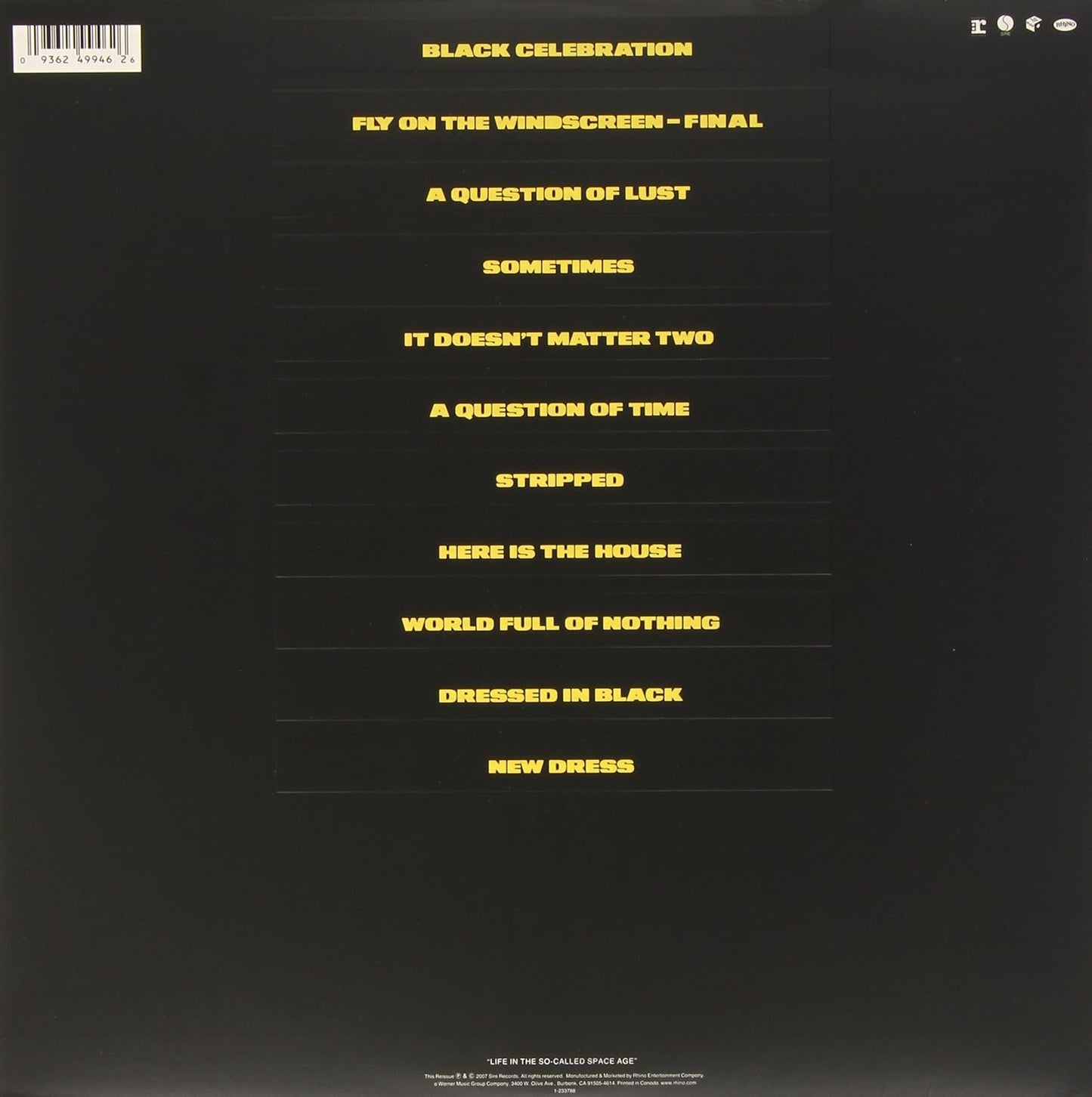 Depeche Mode - Black Celebration LP (USED)