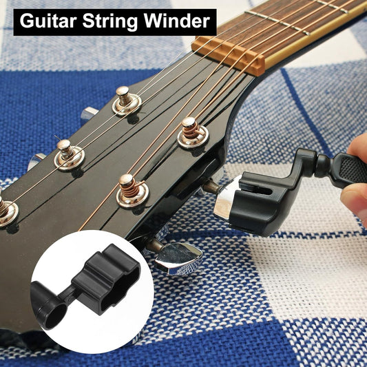 Guitar String Winder/Cutter/Pin Puller 3 in 1 - Black