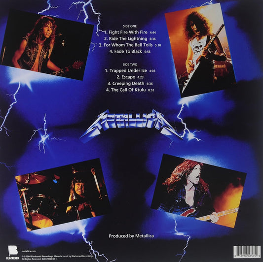 Metallica - Ride The Lightning Remastered LP (NEW)