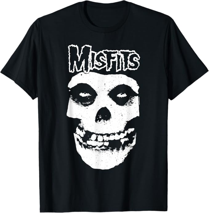 Misfits Skull Logo T-Shirt - PORT & COMPANY - Black - Large
