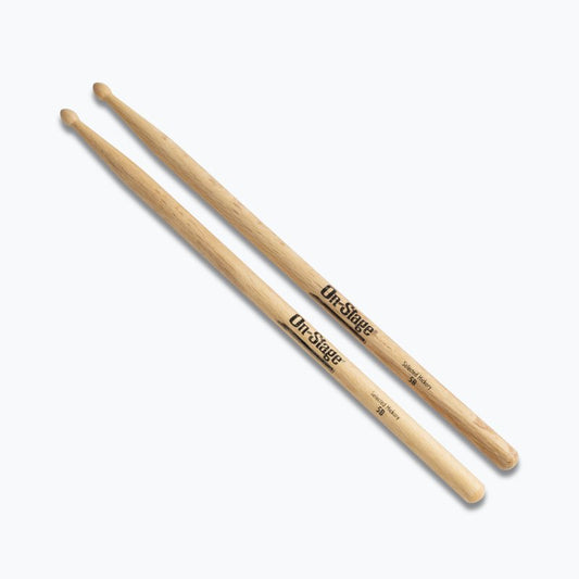 On-Stage HW5B Hickory Drum Sticks 5B - Wood Tip