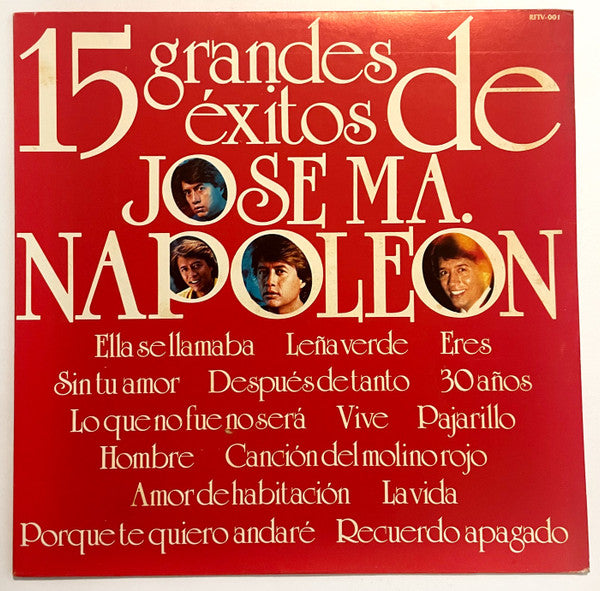 José Ma. Napoleón – 15 Grandes Exitos De José Ma. Napoleón (Vinyl VG)