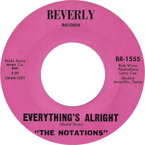 The Notations – Everything's Alright / Miserlou