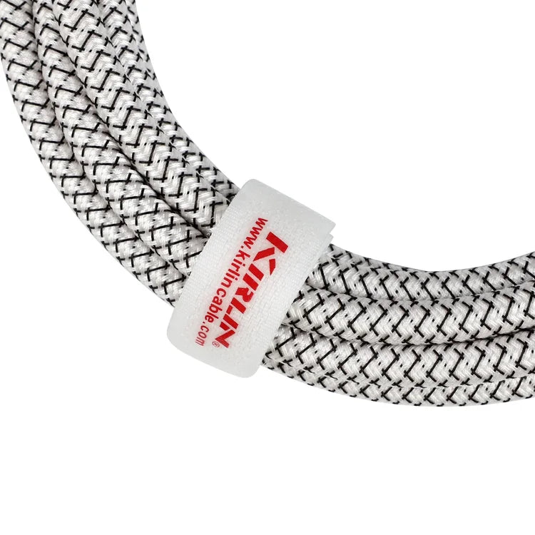 Kirlin IWB-202WEGL-20FT/WT Premium Plus Instrument Cable Straight To Right Angle 20 FT - White