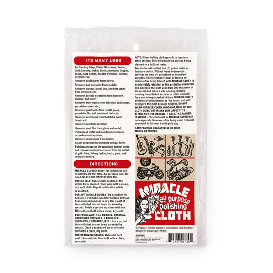 DUNLOP MIRACLE ALL PURPOSE POLISHING CLOTH 12 IN - MCR12