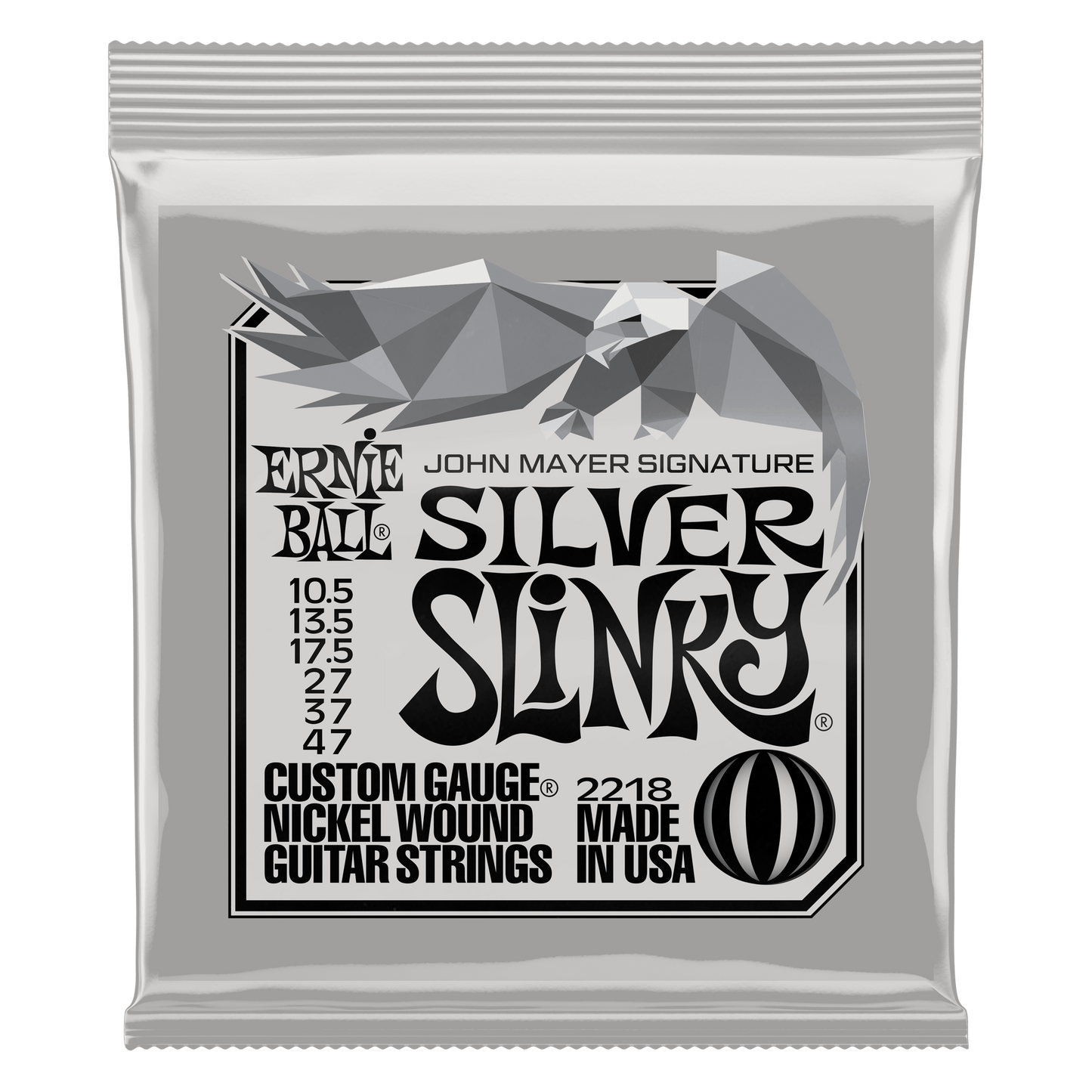 Ernie Ball P02218 John Mayer Silver Slinky Signature Electric Guitar Strings