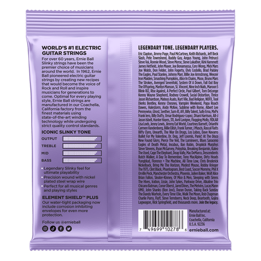 ERNIE BALL P02227 ULTRA SLINKY NICKEL WOUND ELECTRIC GUITAR STRINGS (10-48) GAUGE
