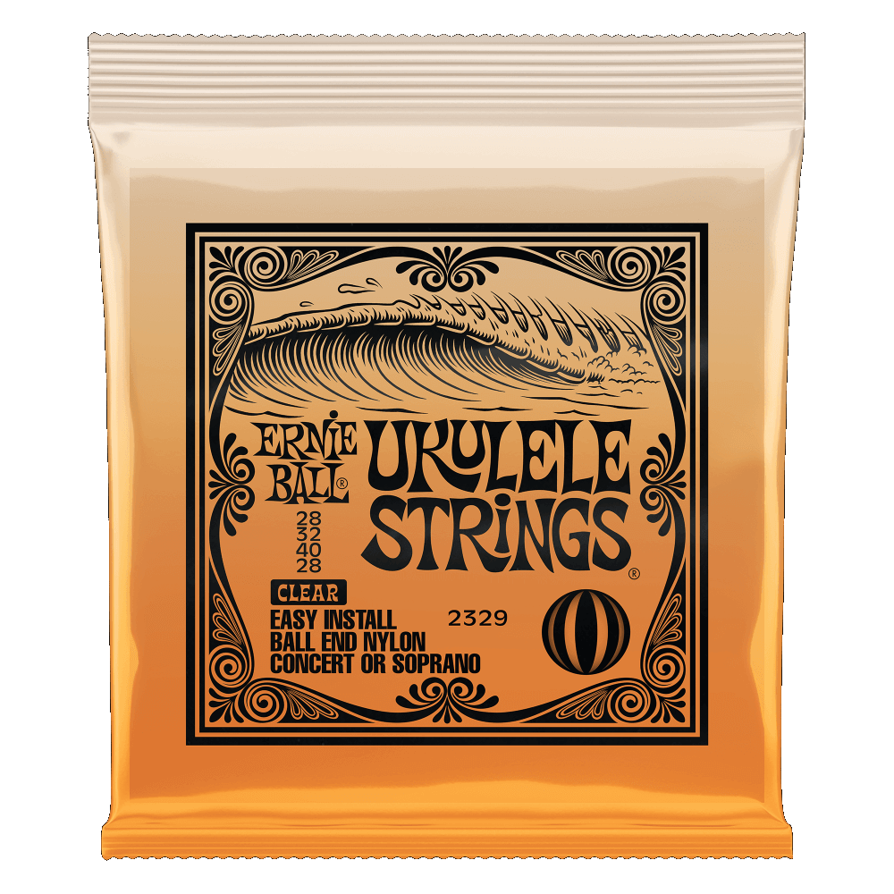 Ernie Ball 2329 Clear Nylon Concert/Soprano Ball End Ukulele Strings