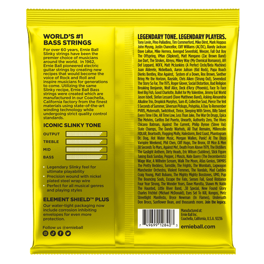 ERIE BALL P02840 BEEFY SLINKY NICKEL WOUND ELECTRIC BASS STRINGS 65-130 GAUGE