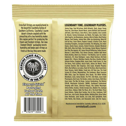 Ernie Ball P03004 Light Earthwood 80/20 Bronze Acoustic Guitar Strings (11-52) Gauge - 3 Pack