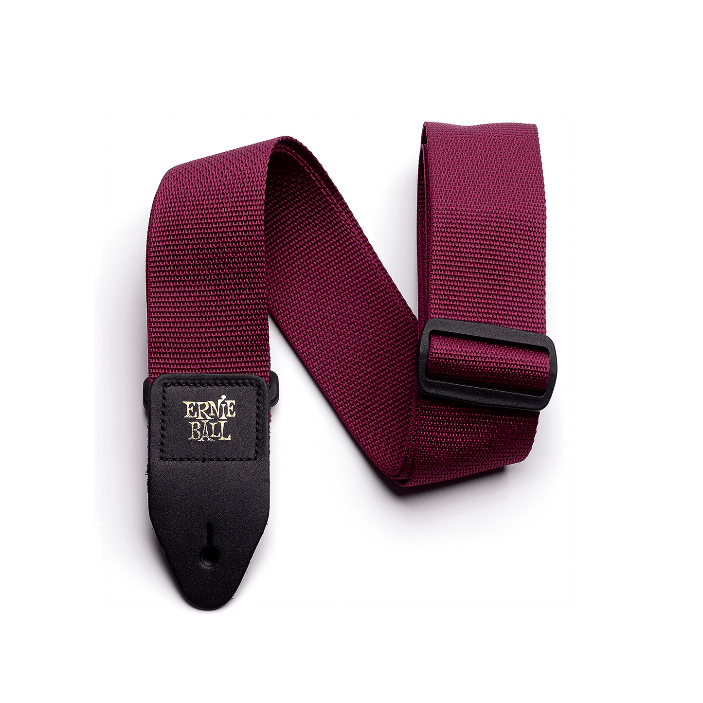 ERNIE BALL P04047 POLYPRO GUITAR STRAP/BASS STRAP - BURGUNDY