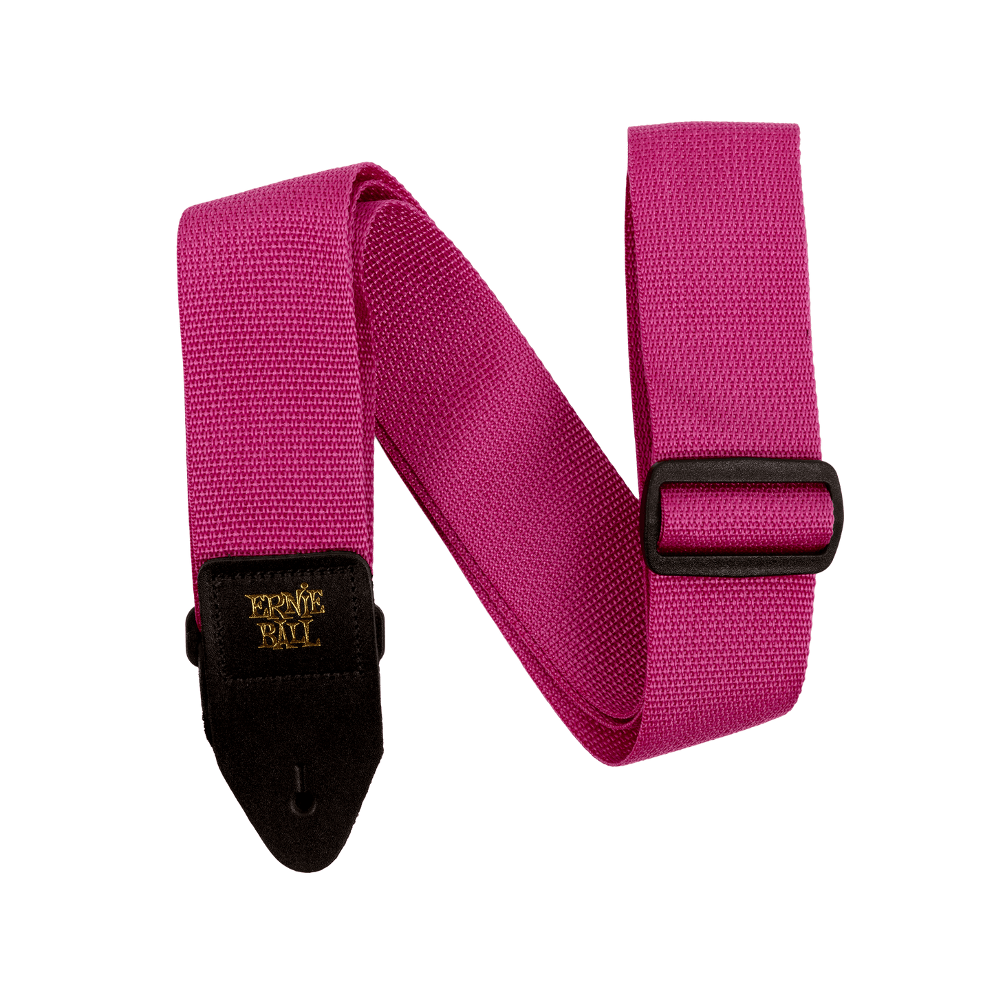 ERNIE BALL POLYPRO GUITAR STRAP/BASS STRAP - RASPBERRY - P05355