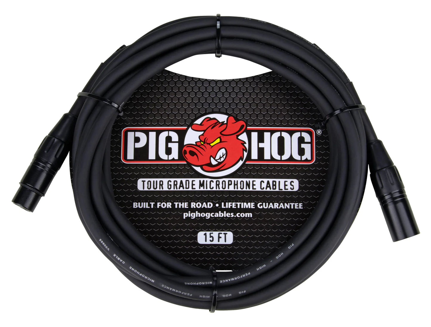 Pig Hog 8mm Microphone Cable, 15ft XLR - PHM15