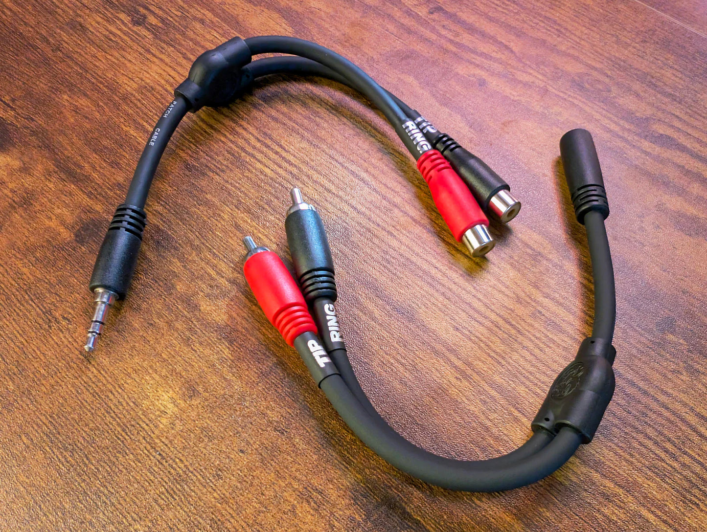 - 3ft Stereo Breakout Cable, 3.5mm to Dual RCA - PB-S3R03