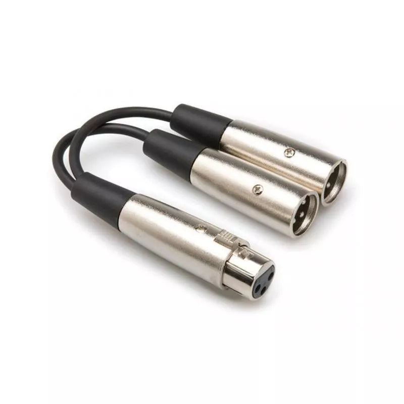 HOSA YXM-121 Y Cable (XLR3F - Dual XLR3M)
