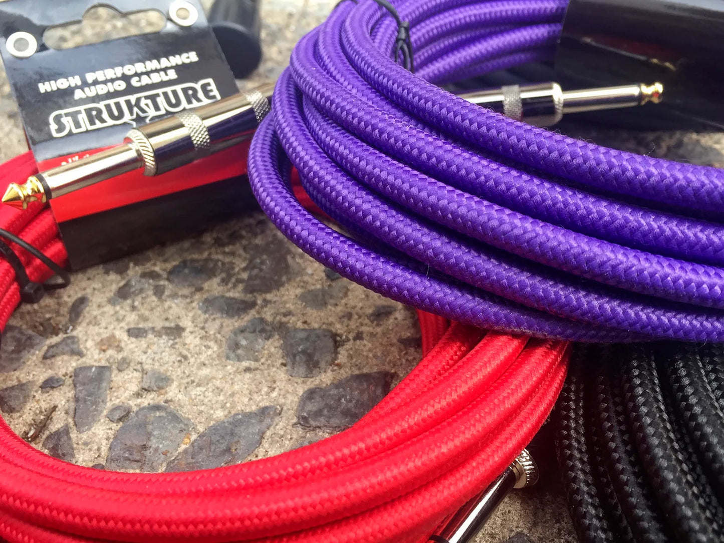 Strukture 18.6ft Instrument Cable, Woven - Red - SC-186RD