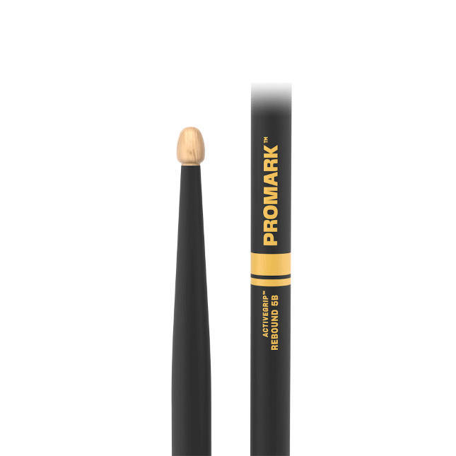 PROMARK Rebound 5B ActiveGrip Hickory Drumstick, Acorn Wood Tip - R5BAG