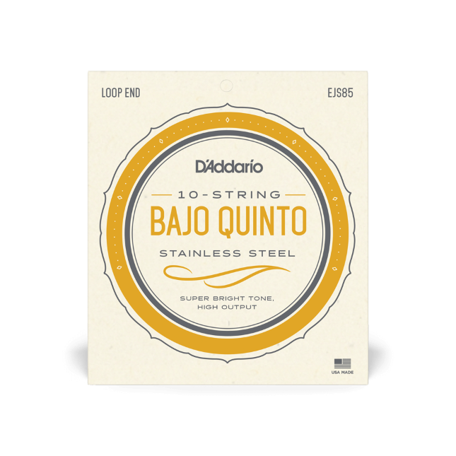 D'Addario EJS85 Bajo Quinto Stainless Steel Strings
