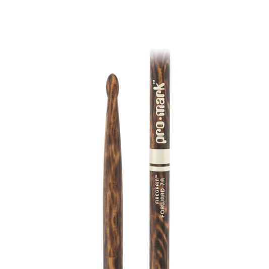 PROMARK TX7AW-FG Classic Forward 7A FireGrain Hickory Drumstick, Oval Wood Tip