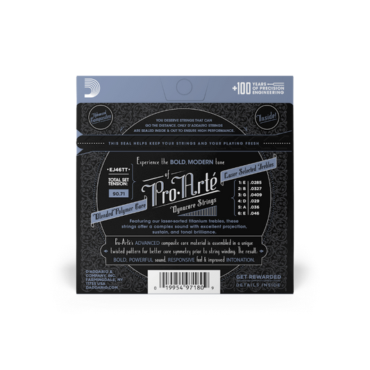 D'Addario EJ46TT Hard Tension, Pro-Arté Dynacore Classical Strings