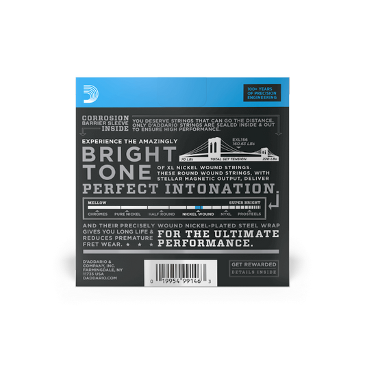 D'Addario EXL156 Fender Bass VI, XL Nickel Electric Guitar Strings (24-84)