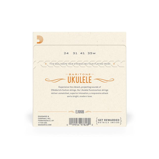 D'Addario EJ99B Pro-Arté Carbon Ukulele Strings, Baritone