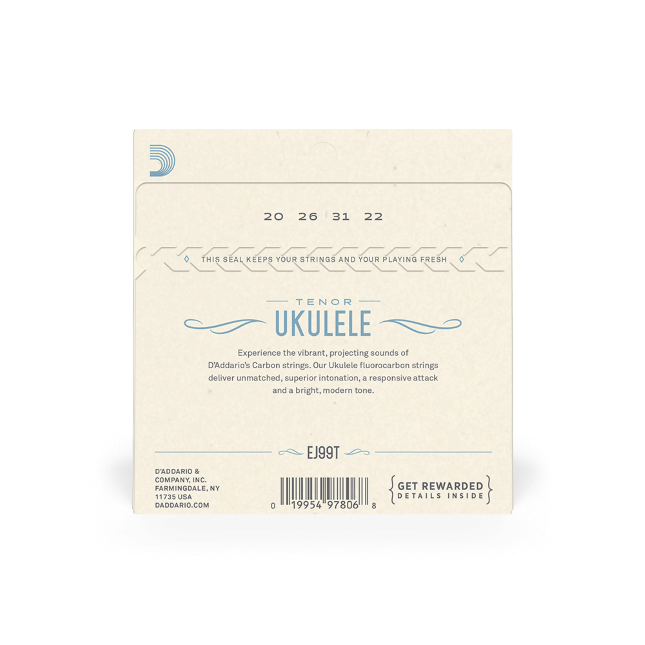 D'Addario EJ99T Pro-Arté Carbon Ukulele Strings, Tenor