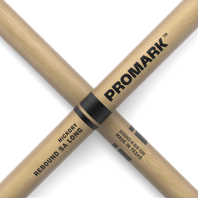 ProMark RBH565LAW Rebound 5A Long Hickory Drumstick, Acorn Wood Tip