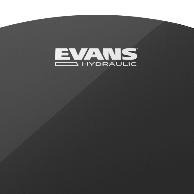 EVANS BD22HBG Hydraulic Black Bass Batter Drumhead, 22 Inch